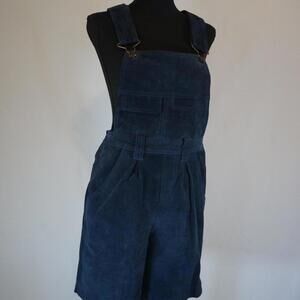 Paris Sport Club Women's Navy Suede Overalls